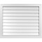 Ekena Millwork Vertical Surface Mount PVC Gable Vent w/ 2"W x 2"H , Brickmould Sill Frame, 34"W x 28"H GVPVE34X2803SN - alternate 1